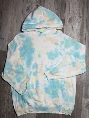 Offline by Aerie Oversized French Terry Pullover Tie-Dye Hoodie Sz Sm